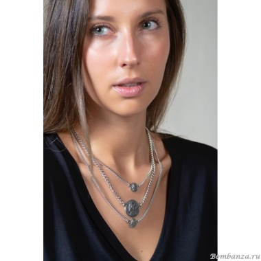 Колье Ciclon, Juliette, с монетами, металл, CN-245808 серебристый